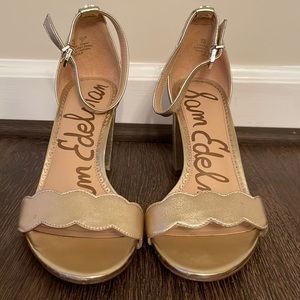 Odila Scalloped Ankle Strap Sandal